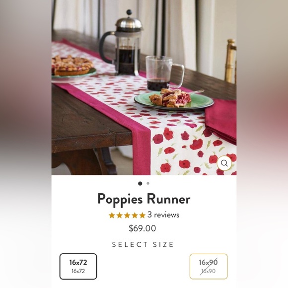 ๐ Nature Couleur Bruno Lamy Richly Colored Handmade Cotton Table Runner 16 x 72 - Picture 1 of 3